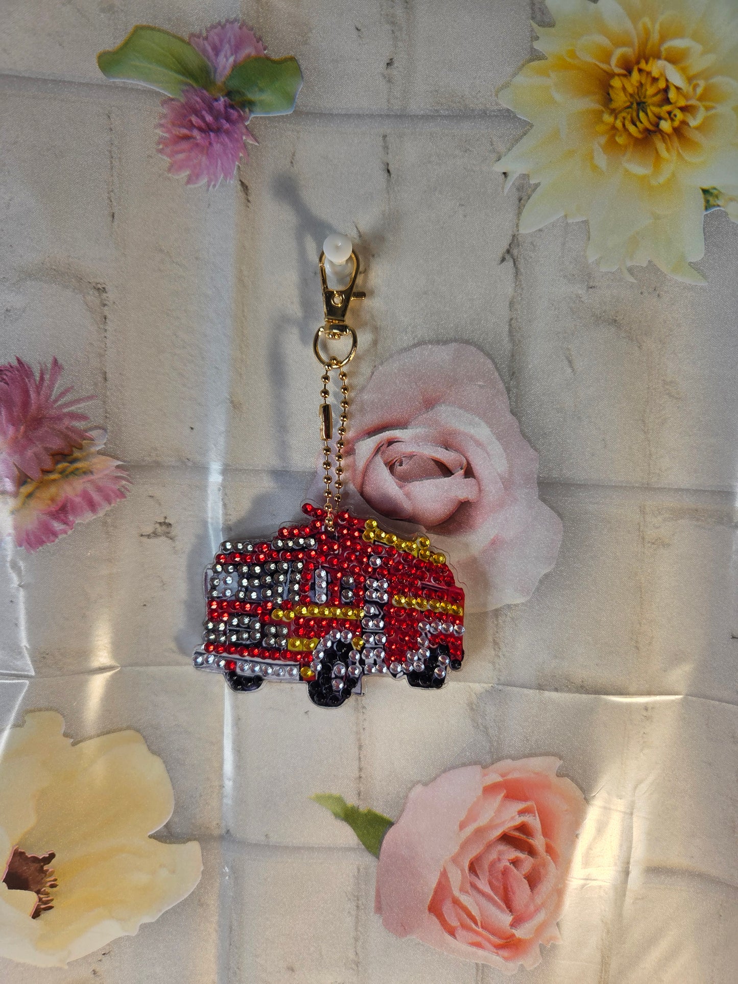 Fire truck key chain