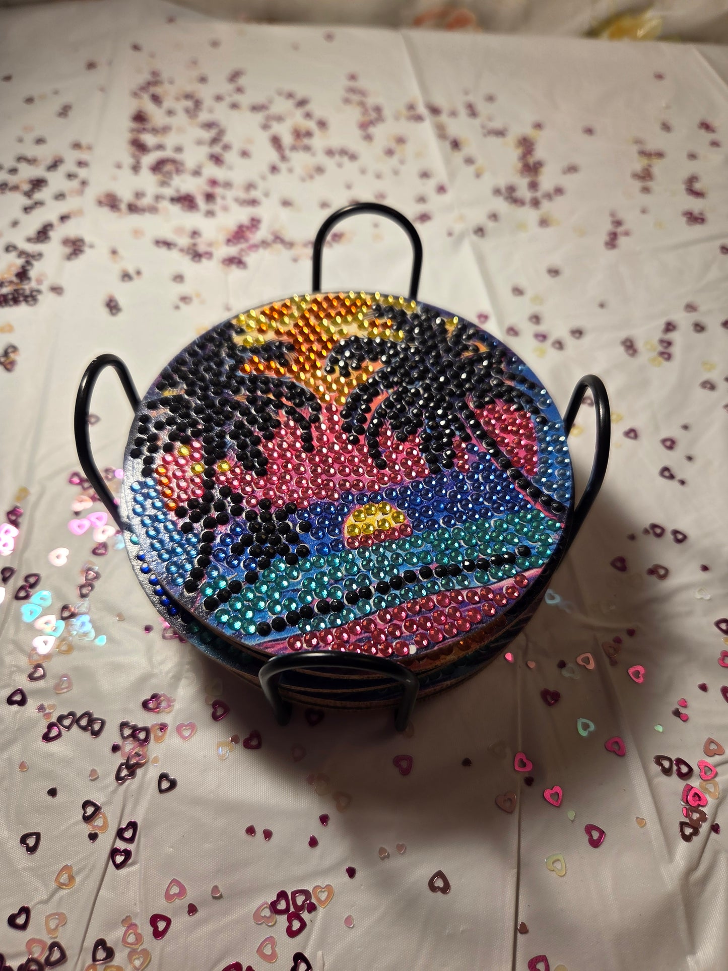 8 Beach themed coasters