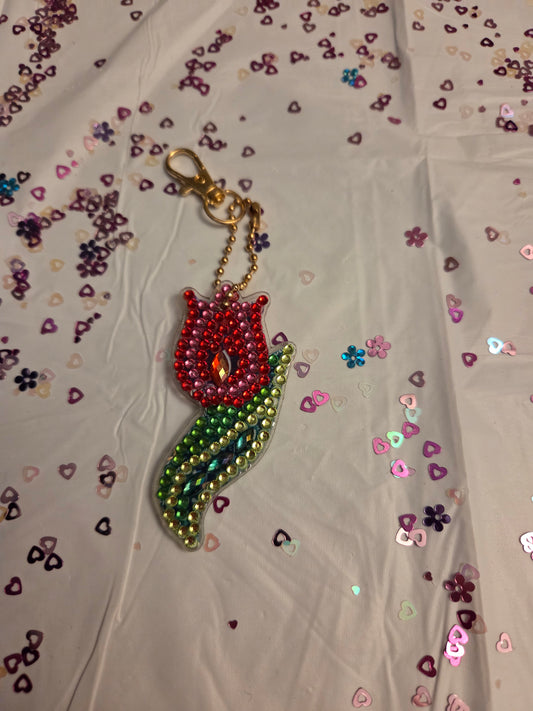 Flower key chain