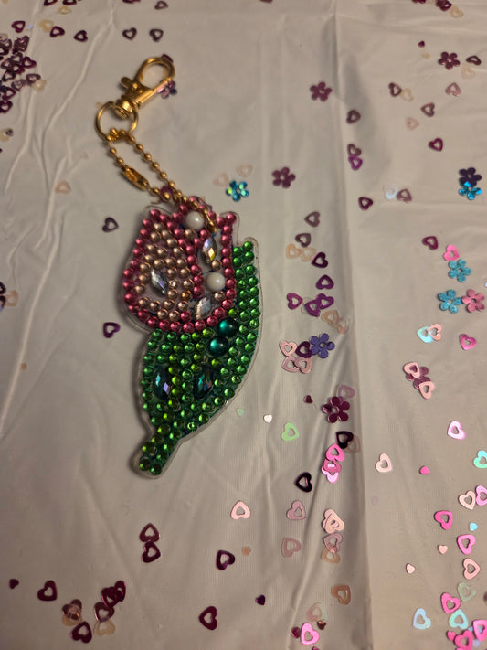 Flower key chain