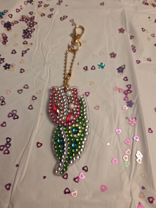 Flower key chain