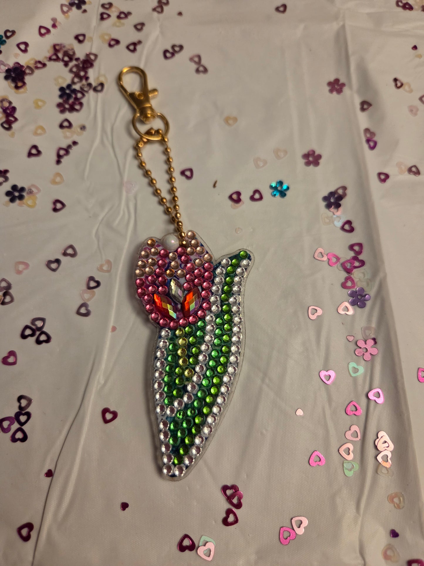 Flower key chain