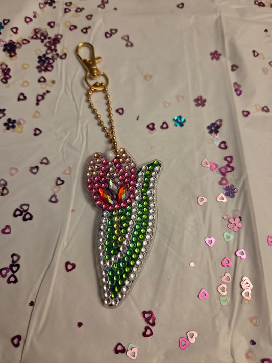 Flower key chain