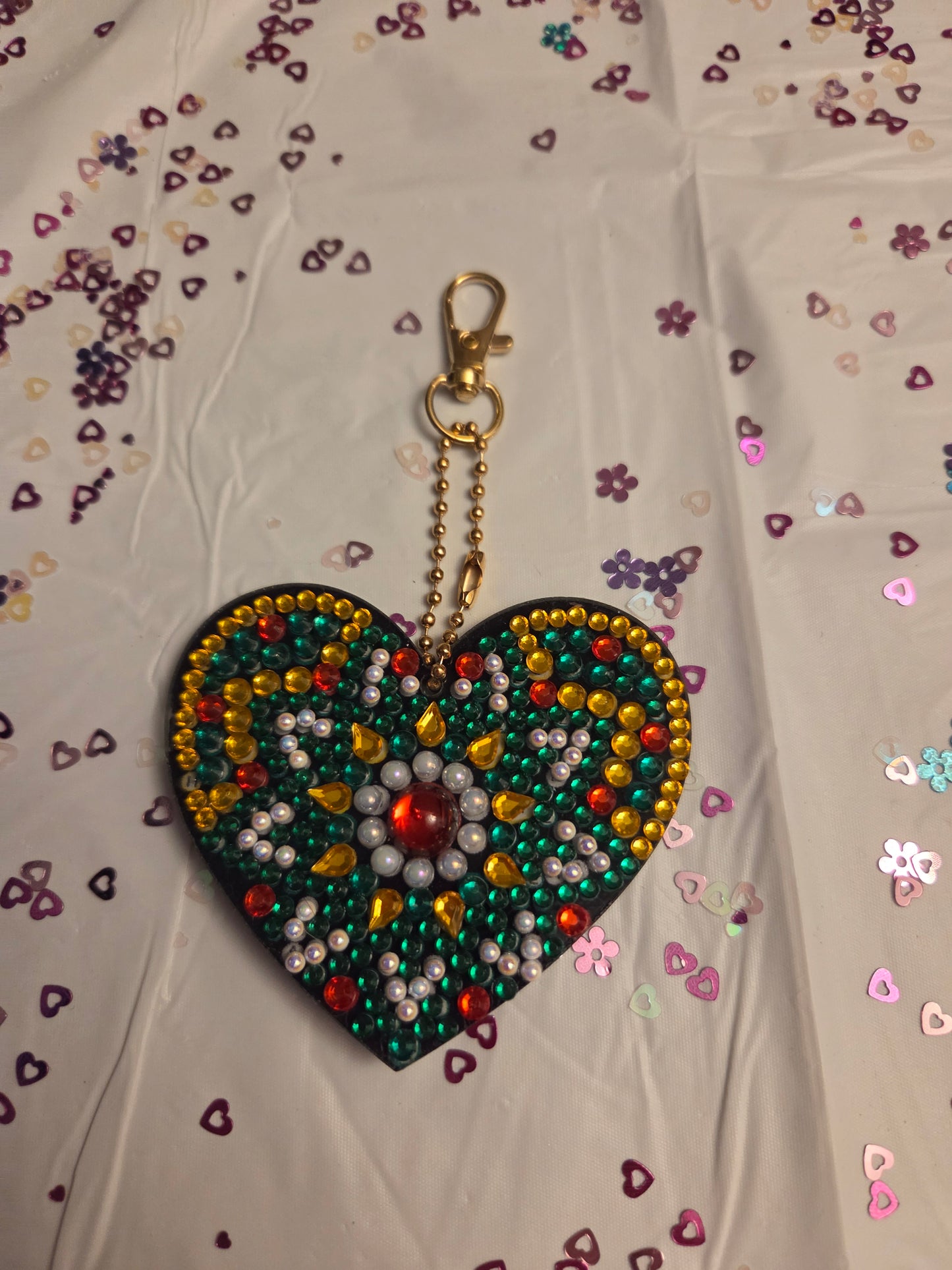 Heart key chain