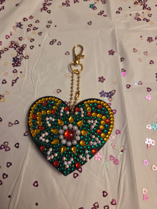 Heart key chain